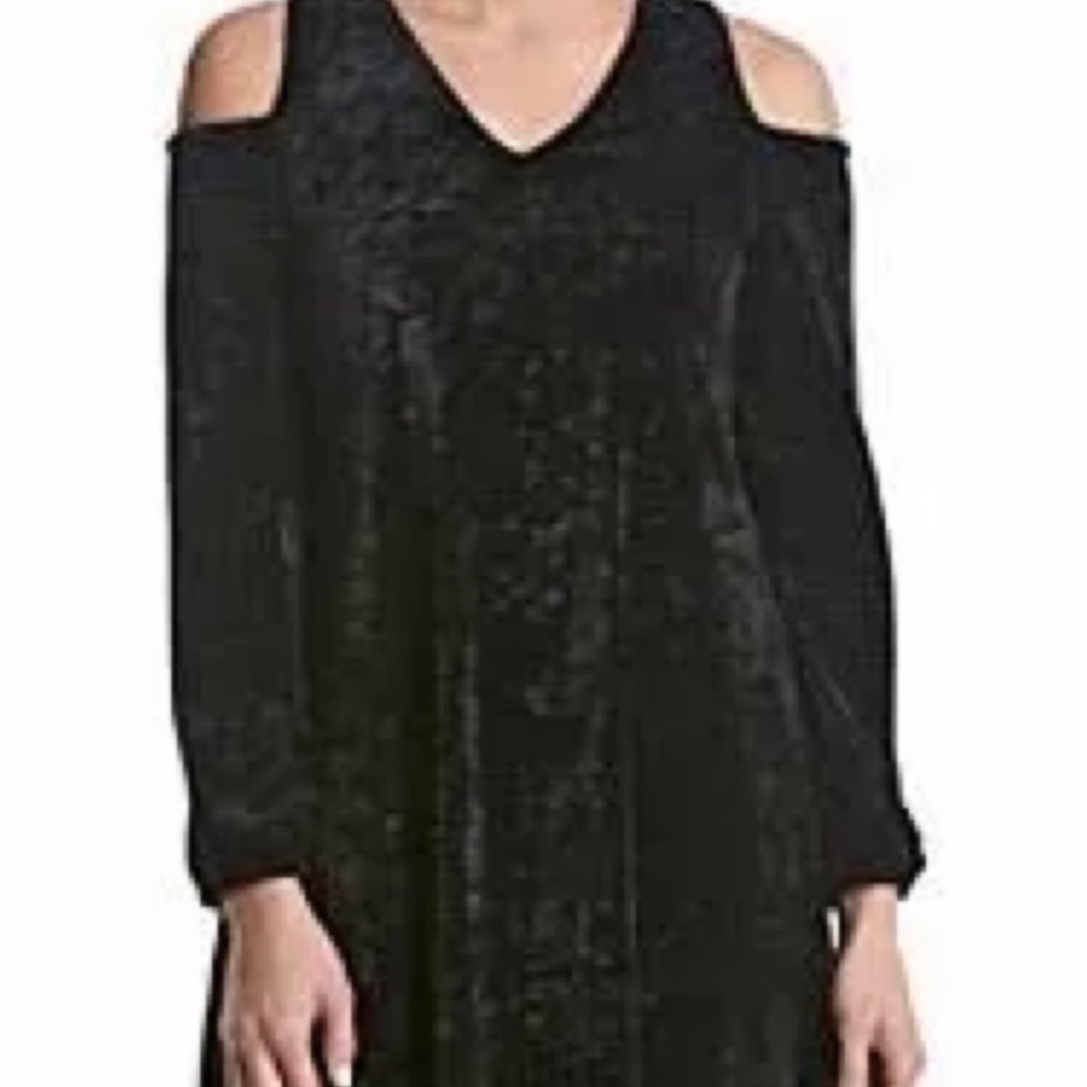 NWOT Velvet cold shoulder dress